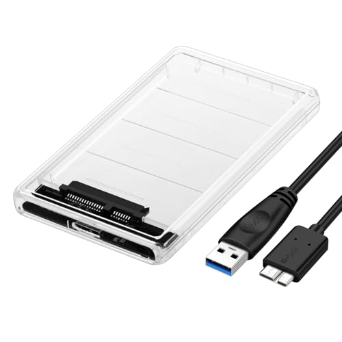 Amazon.co.jp: 透明な 2.5インチ HDDケース USB 3.0接続 SATA